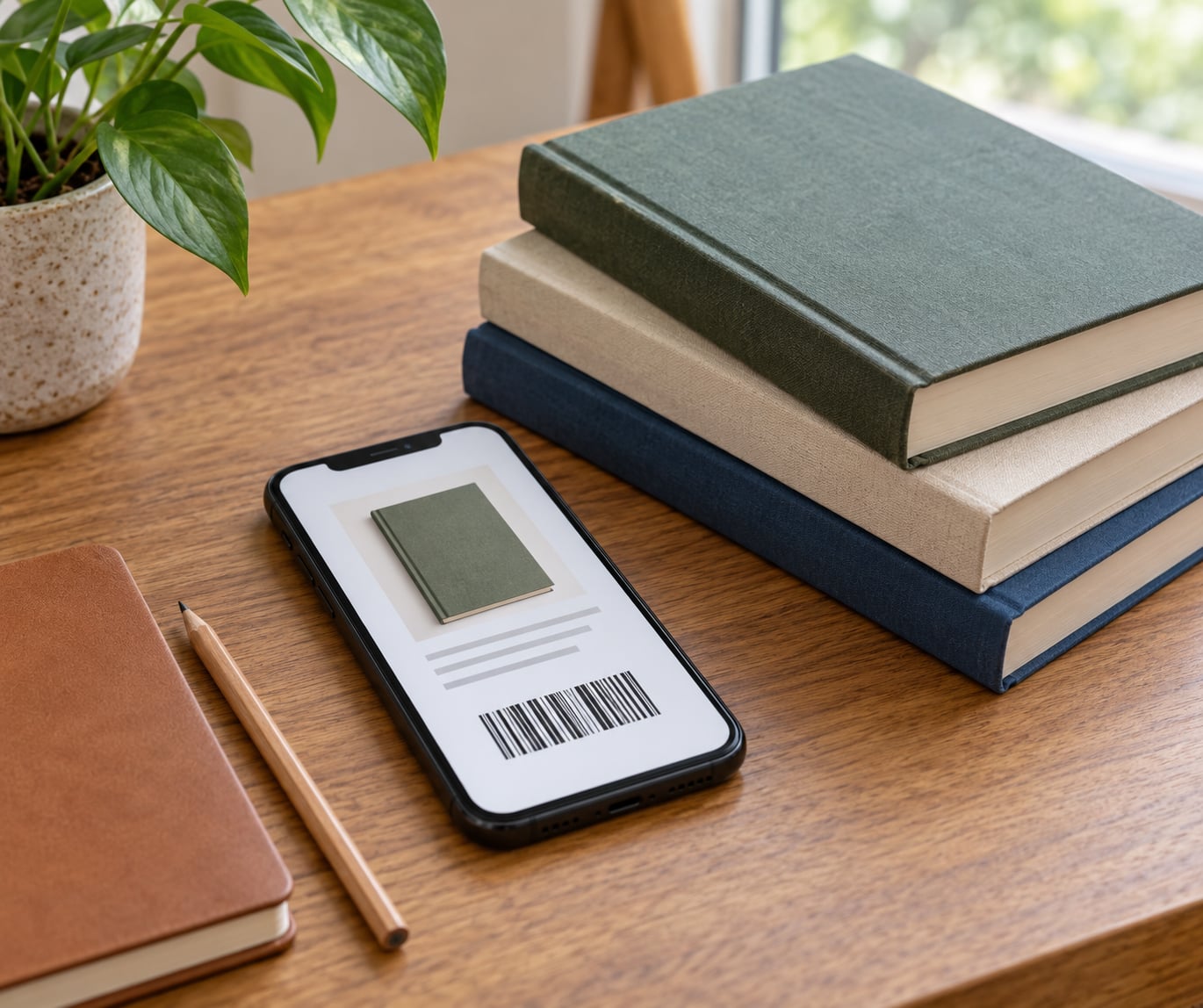 how to catalog a book collection on your phone