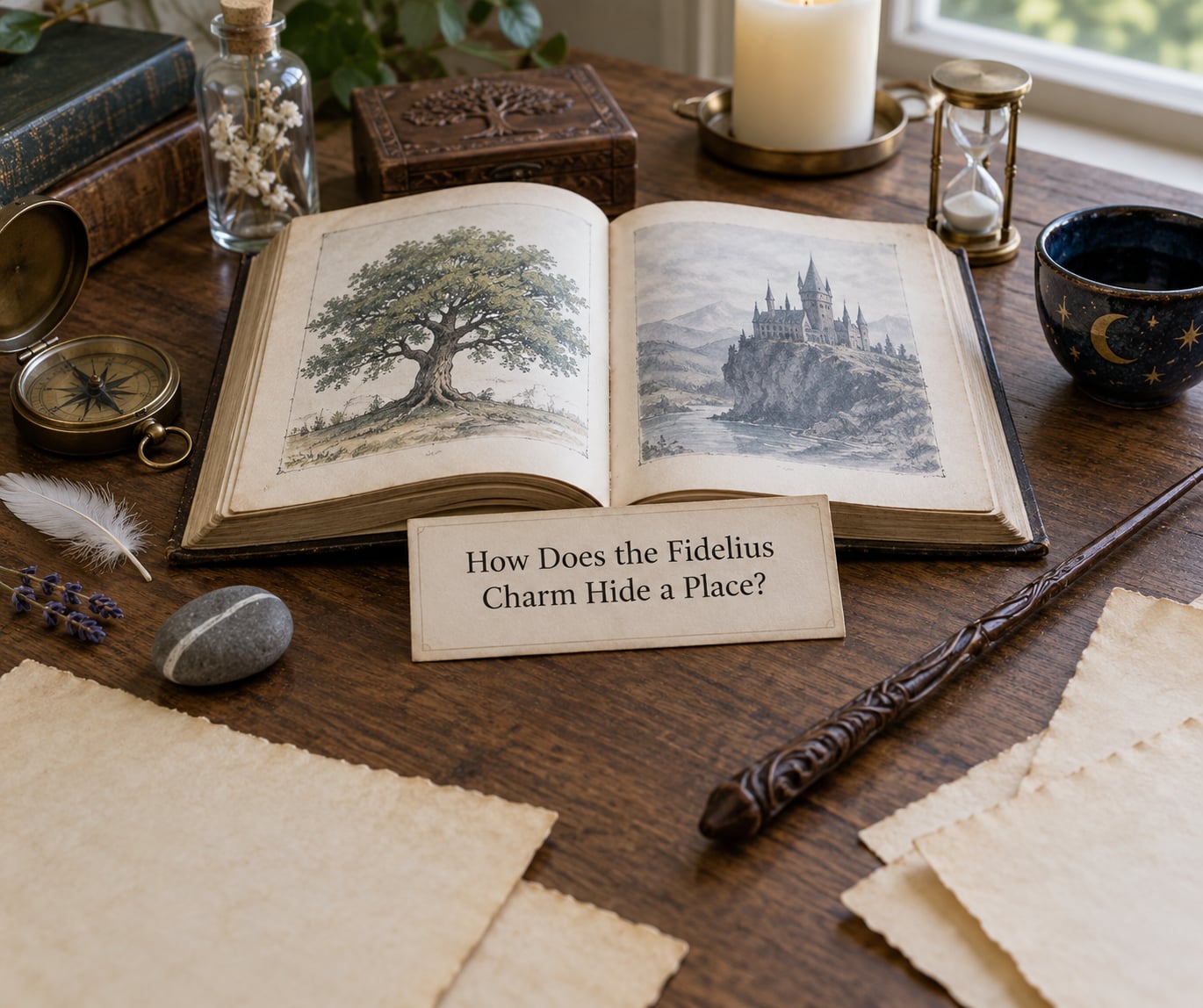 How Does the Fidelius Charm Hide a Place?