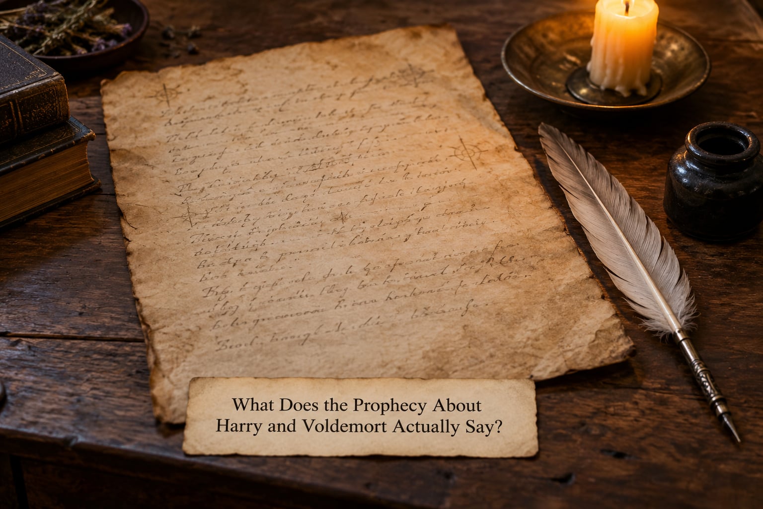 What Does the Prophecy About Harry and Voldemort Actually Say?