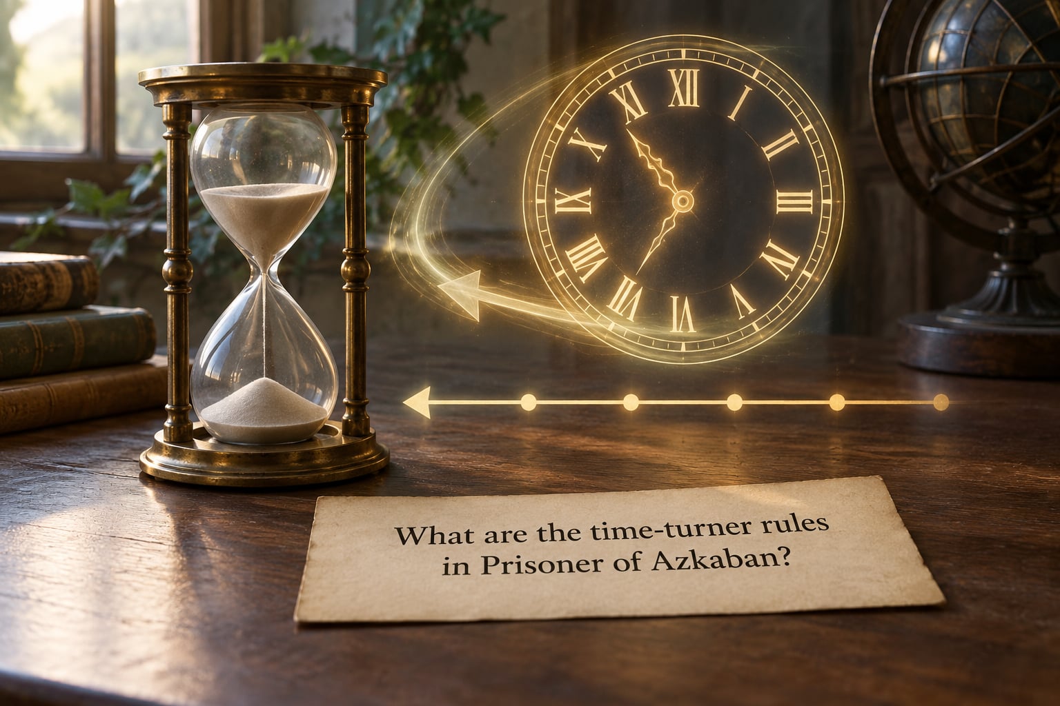 What are the time-turner rules in Prisoner of Azkaban?