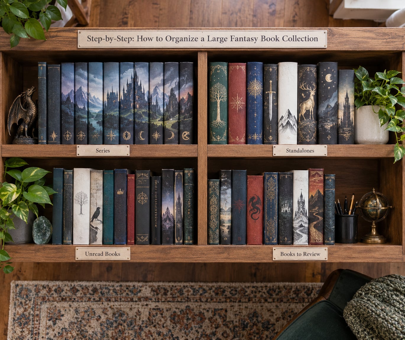 Step-by-Step: How to Organize a Large Fantasy Book Collection